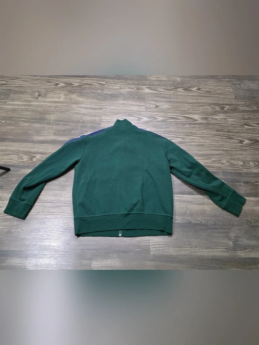 Polo Ralph Lauren Jacket Men Medium Green Double Knit Mesh Track Colorblock